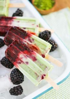 
                    
                        Roasted Blackberry Matcha Pops
                    
                