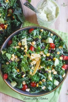 
                    
                        Chopped Mexican Kale Salad with Creamy Avocado Dressing
                    
                