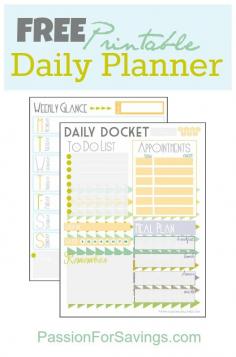 
                    
                        Free Printable Daily Planner! Love this Free Printable to help stay organized!
                    
                