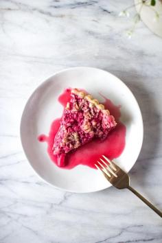 
                    
                        Raspberry rhubarb tart
                    
                