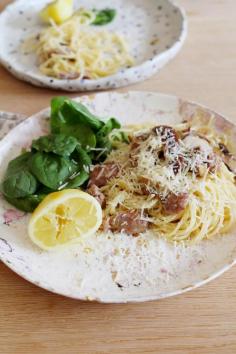 
                    
                        A CUP OF JO: Pasta With Sausage, Mushrooms and Lemon
                    
                