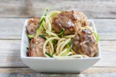 
                    
                        Paleo Meatballs with Gravy & Zucchini Noodles!| Low Carb | Gluten Free | Dairy Free | Egg Free | Teabiscuit.org
                    
                