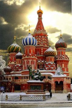 
                    
                        St Basil's Cathedral in Moscow, Russia
                    
                