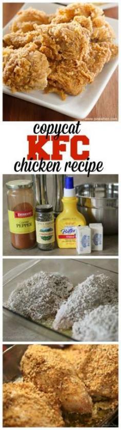 
                    
                        Make your own mouth watering copycat KFC chicken at home with this recipe.
                    
                