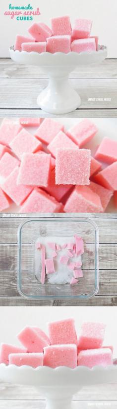 
                    
                        A quick and easy way to make Sugar Scrub Cubes. A perfect DIY gift idea!
                    
                