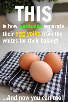 
                    
                        Possibly the funnest and smartest way ever to separate egg yolks from the whites!
                    
                