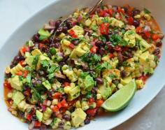 Black Bean & Corn Salad with Chipotle-Honey Vinaigrette. EVERYTHING on this food blog is amazing.