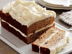 Picture of Apple Spice Cake with Cream Cheese Icing Recipe via The Food Network. #recipe #apple #cake #creamcheese #food #dessert #bake #cooking