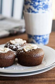 
                    
                        Chocolate Almond Muffins - dineanddish.net
                    
                