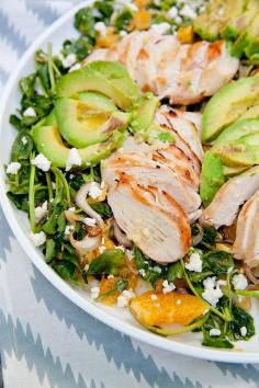 
                    
                        Grilled Tequila Chicken Salad with Avocado, Orange and Pepitas | Annie's Eats
                    
                