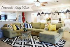 Cute and Colorful Living Room Reveal - Classy Clutter