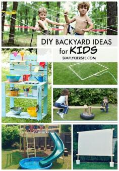 
                    
                        Awesome DIY Backyard ideas for Kids | simplykierste.com
                    
                
