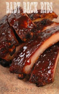 Slow Cooker Barbecue Ribs.  The key is adding plenty of salt and basting with BBQ sauce before serving.  Great summer meal when rain threatens your ability to grill!  #ribs #food #dinner #bbq #recipes #cook #home #kitchen #yourhomemagazine