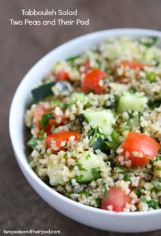 
                    
                        Tabbouleh Salad Recipe on twopeasandtheirpo... Love this easy and healthy salad!
                    
                