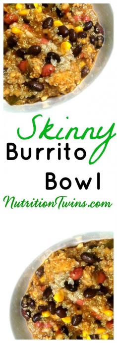 
                    
                        Skinny Burrito Bowl | Only 180 Calories | Great Way To Get Mexican Comfort Food that's good for your waistline | For MORE RECIPES, Fitness & Nutrition Tips please SIGN UP for our FREE NEWSLETTER www.NutritionTwin...
                    
                