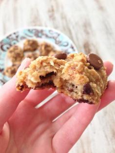 
                    
                        Healthy Peanut Butter Oatmeal Cookies There is no oil, no flour, no eggs and no added sugar in these cookies!
                    
                