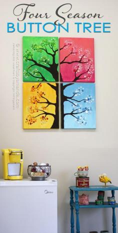 
                    
                        4 Seasons Button Tree Wall Art by Amanda Formaro, Crafts by Amanda
                    
                