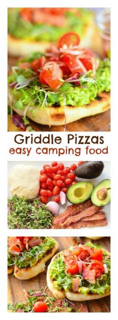 
                    
                        Griddle Pizzas -- easy camping food! ReluctantEntertainer #camping #food
                    
                