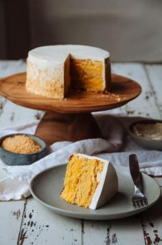 
                    
                        Coconut, Pineapple, and Passion Fruit Layer Cake | Hint of Vanilla
                    
                