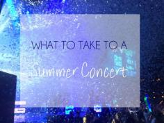 
                    
                        Things to take and to leave home to a concert this summer!
                    
                
