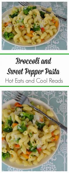 
                    
                        A fresh, meatless pasta that's great for any weeknight! Ready in less than 30 minutes! Broccoli and Sweet Pepper Pasta from Hot Eats and Cool Reads!
                    
                