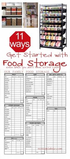 Food Storage Ideas (even when you are short on extra cash) #foodstorage #preparedness http://www.thrivelife.com/LiveandThrive