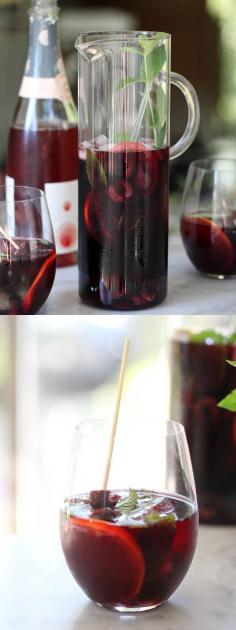 
                    
                        Each drink of this sangria is bettered only by the bites of sweet, roasted cherry halves
                    
                
