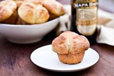 Salted Hefeweizen Brioche Rolls. A beautiful butter roll made with the fantastic flavors of a wheat beer.
