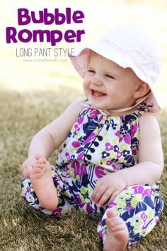 
                    
                        DIY Bubble Romper for Baby: Long Pant style | via Make It and Love It
                    
                