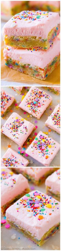 
                    
                        Super easy Frosted Sugar Cookie Bars are everyone's favorite. Really, they are so so good!
                    
                