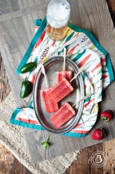 
                    
                        Strawberry Jalapeno Beer Popsicles
                    
                