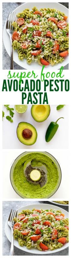 
                    
                        15 Minute Super Food Avocado Pesto Pasta
                    
                