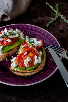 
                    
                        Slow roasted tomatoes with avocado and feta | deliciouseveryday...
                    
                