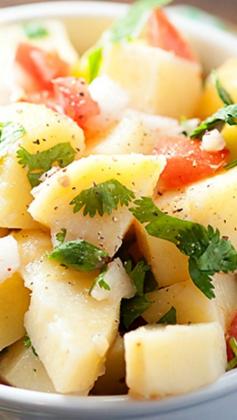 
                    
                        Mexican Potato Salad ~ If you’re looking for a potato salad without mayo, this is the one for you! This recipe has strong Mexican flavors for a light and bright tasting side dish that will be a hit at your next barbecue or taco night!
                    
                
