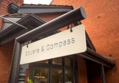 
                    
                        Square and Compass | Cafe | East Melbourne - Broadsheet  #signage
                    
                
