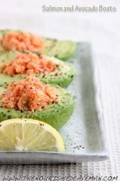 
                    
                        Salmon and Avocado Boats by The Nourished Caveman 3
                    
                