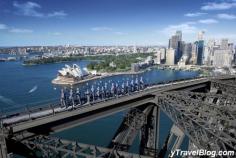 Climb the Sydney Harbor Bridge in Sydney, Australia! Been there haven't climbed the bridge though