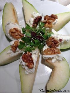 
                    
                        Pears With Walnuts and Goat Cheese | Only 43 Calories | So Easy To Make in Minutes | Rich, Sophisticated Appetizer | Guilt- free but Feels Indulgent | For MORE RECIPES, Fitness & Nutrition Tips please SIGN UP for our FREE NEWSLETTER www.NutritionTwin...
                    
                