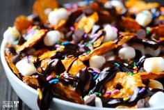 
                    
                        Chocolate Pretzel Nachos. GIMME.
                    
                