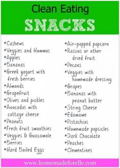 Healthy Foods & Snacks