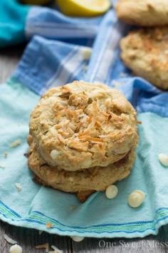 
                    
                        Soft-Baked Lemon Coconut Cookies with Toasted Almonds and White Chocolate Chips
                    
                