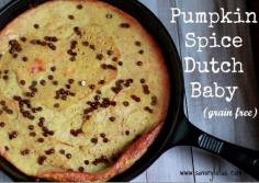 Pumpkin Spice Dutch Baby (grain free)