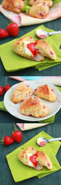 
                    
                        Strawberry Scones - crumbly and buttery scones loaded with fresh strawberries, so healthy and yummy | rasamalaysia.com
                    
                