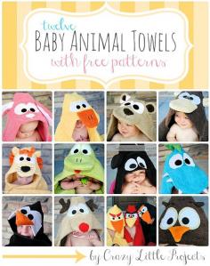 
                    
                        Baby Animal Towel Tutorials by Crazy Little Projects
                    
                