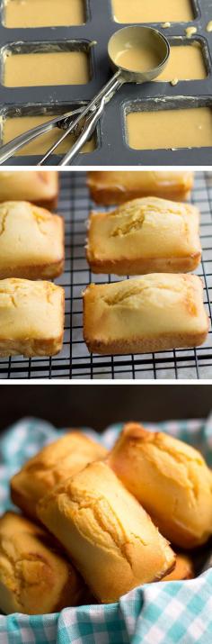 Mini Honey Cornbread Loaves ~ This recipe puts a new twist on regular cornbread.  [ MyGourmetCafe.com ] #Thanksgiving #recipes #gourmet