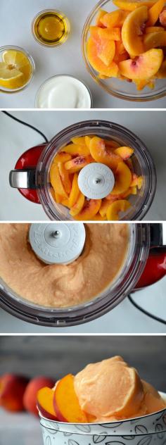 
                    
                        5-Minute Healthy Peach Frozen Yogurt from justataste.com #recipe #healthy
                    
                