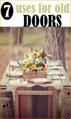
                    
                        Uses for Old Doors. Great DIY projects showcasing vintage doors.
                    
                