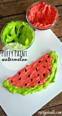 This puffy paint is perfect for summer kids crafts! They will love it!