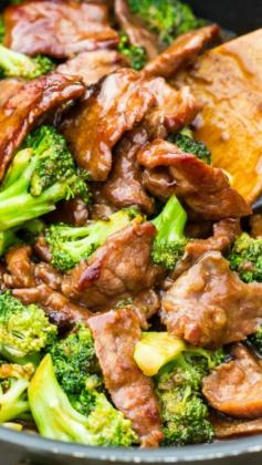 
                    
                        Better Than Take Out Beef and Broccoli ~ Tender flank steak marinated and seared at a high temp, mixed with broccoli in a thick soy based gravy, like your favorite take out, but better!
                    
                