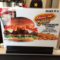 
                    
                        Carl’s Jr. BeganTesting its 'Flamin’ Hot Cheetos Thickburger' #fastfood trendhunter.com
                    
                
